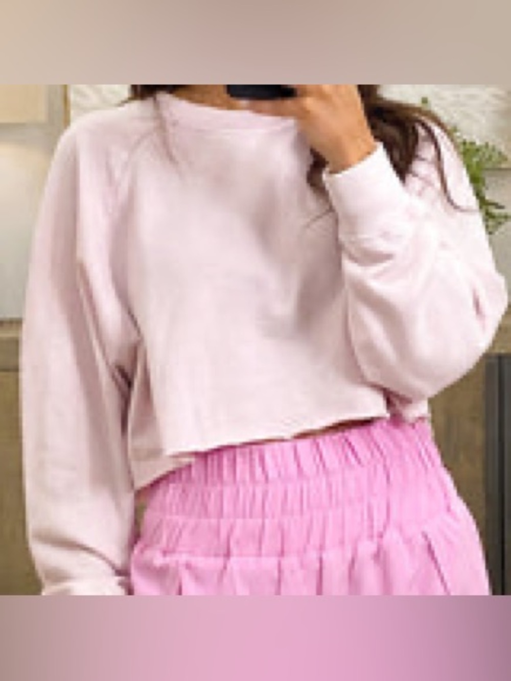 Shop Talulah Small Baby Pink Crop Pullover